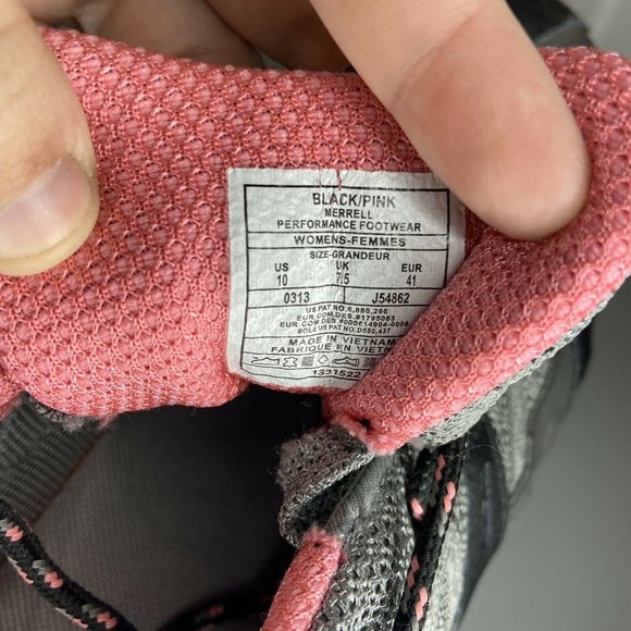 Merrell Siren Sport 2 Hiking Trail Walking Lace Up Sneakers Gray Pink Women's 10 - Picture 6 of 8